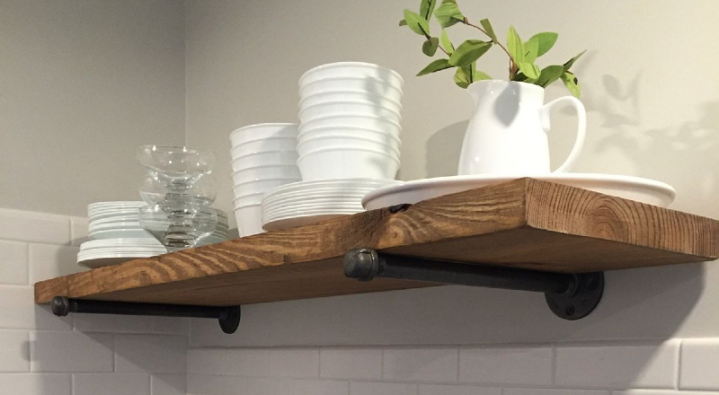 How to take care of rustic and oak shelves